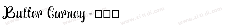 Butter Carney字体转换